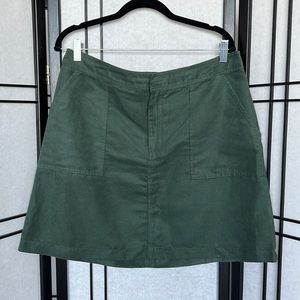 BR Faux Suede A Line Mini Skirt